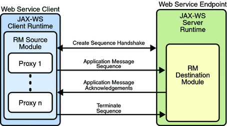 Application Message Exchange with Reliable Messaging Enabled